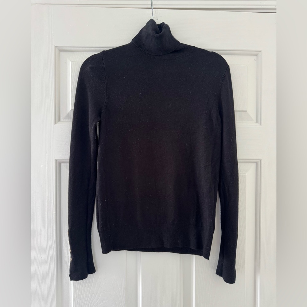 Zara Basic Black Turtleneck Sweater
